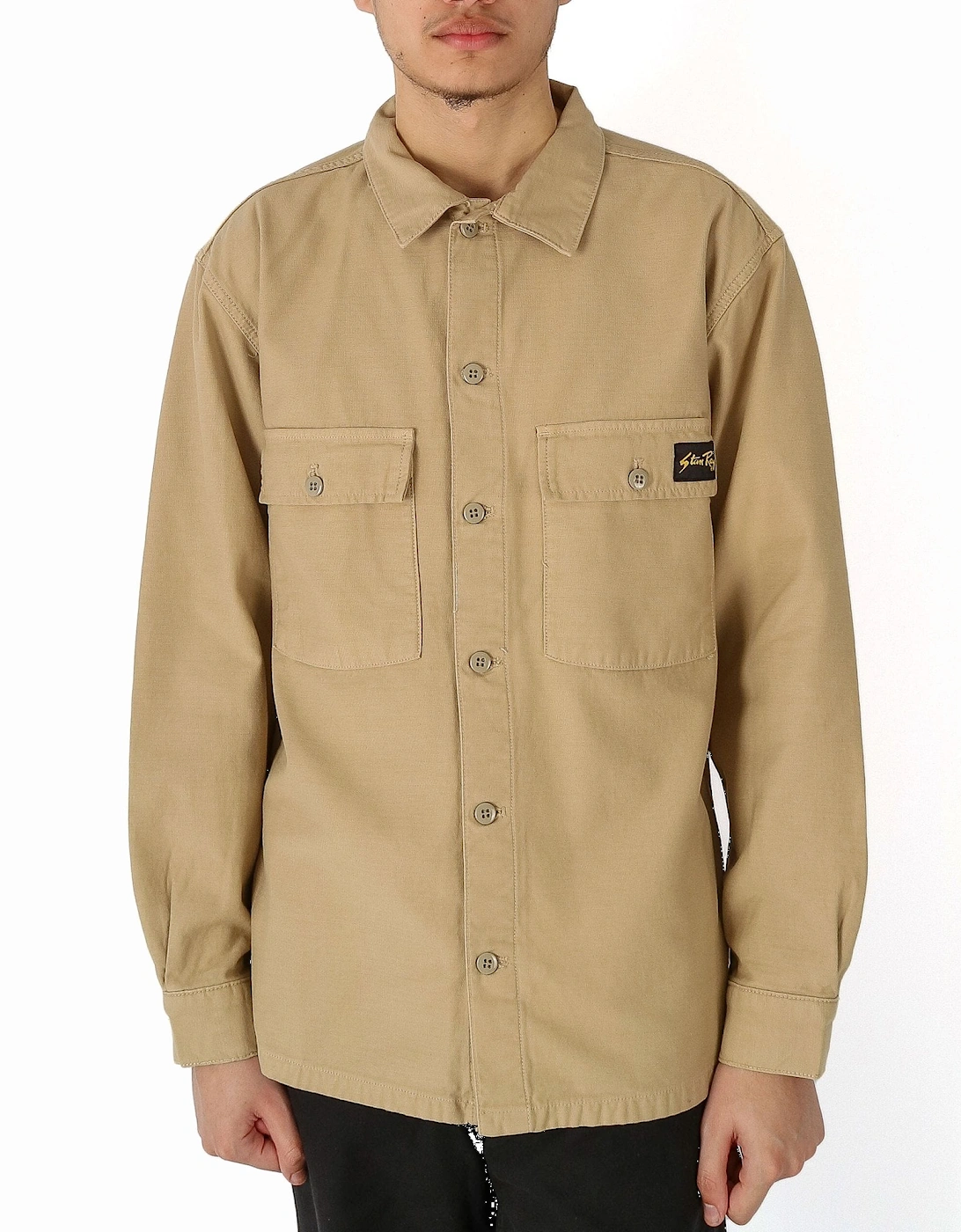 CPO Washed khaki Overshirt Jacket, 5 of 4