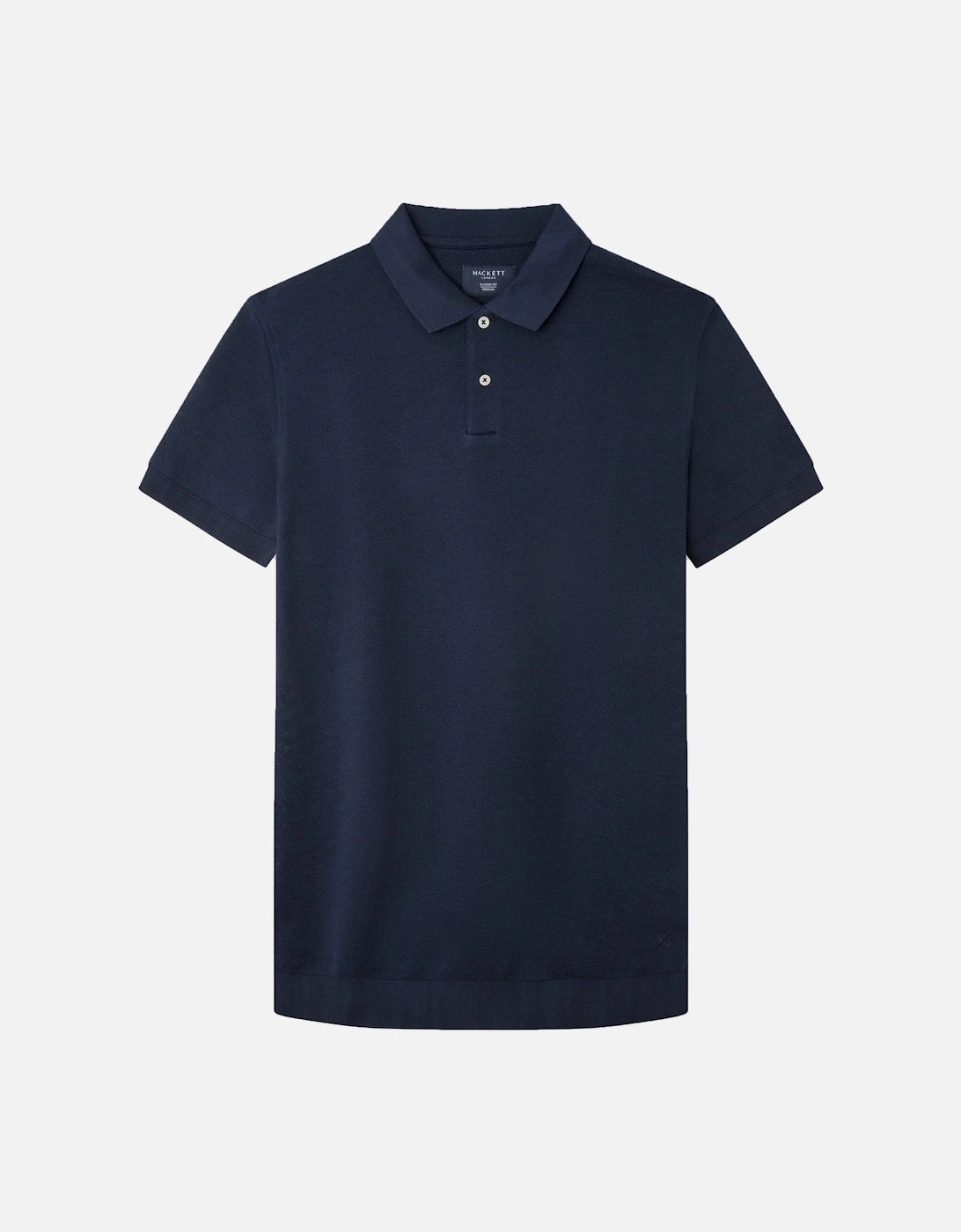 Stop Start Knit Polo Shirt Navy, 4 of 3