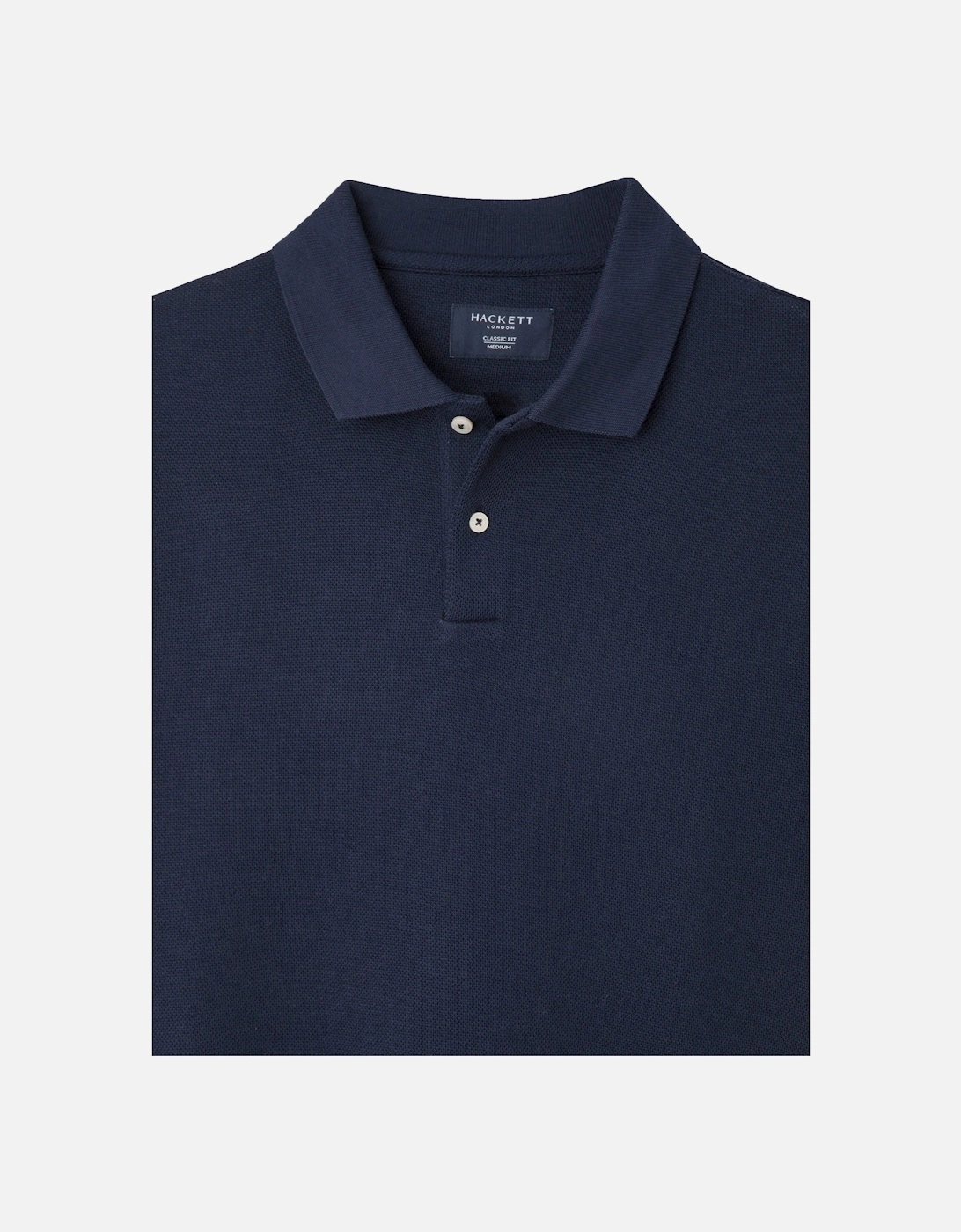 Stop Start Knit Polo Shirt Navy