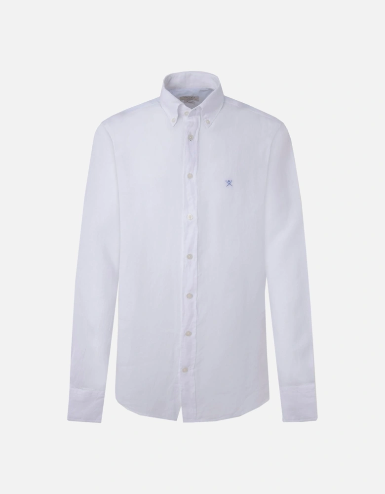Linen Long Sleeved Shirt White