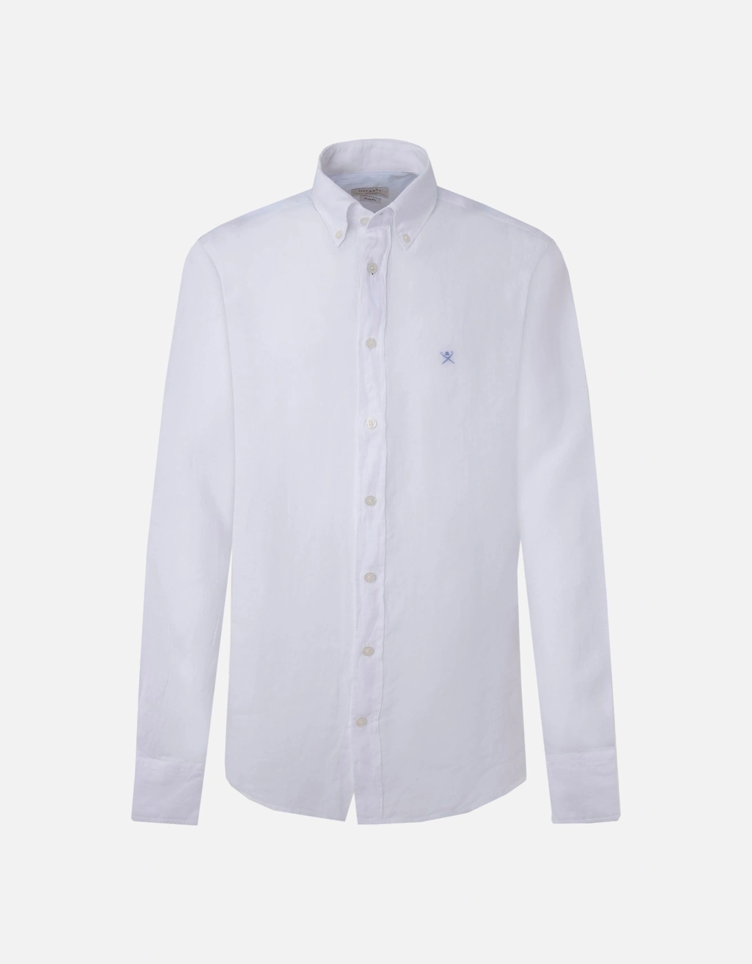 Linen Long Sleeved Shirt White, 5 of 4