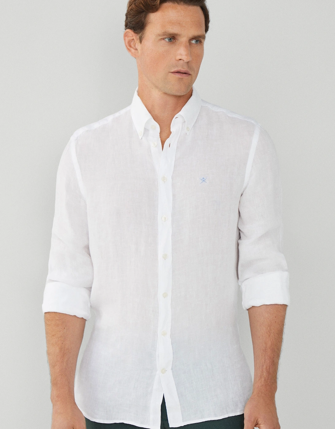 Linen Long Sleeved Shirt White