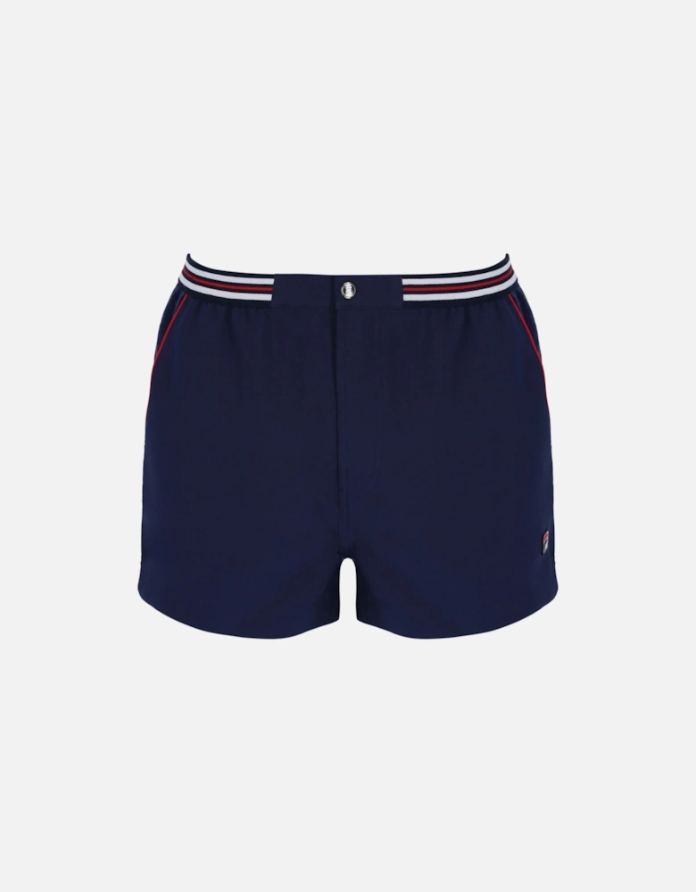 Vintage Hightide 4 Terry Pocket Stripe Shorts Navy