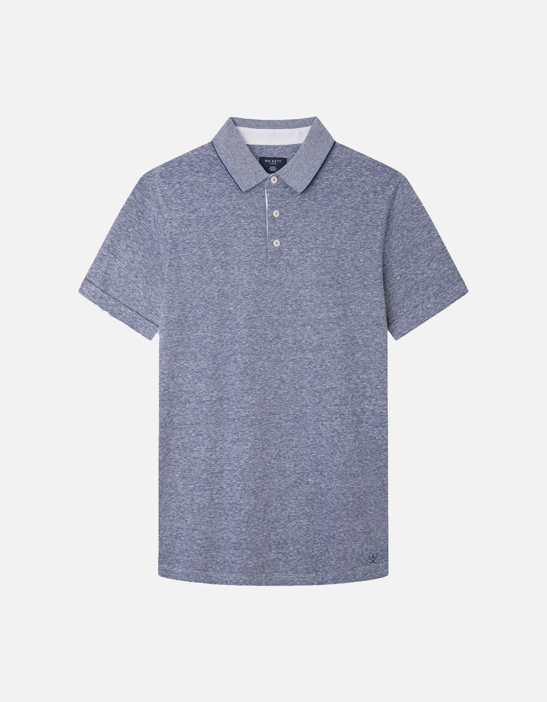 Cotton Linen Filafil Polo Shirt Blue, 4 of 3