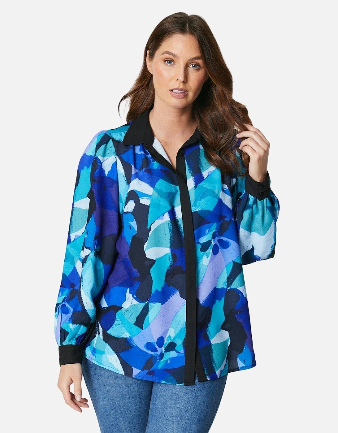 Womens/Ladies Abstract Shirt, 5 of 4