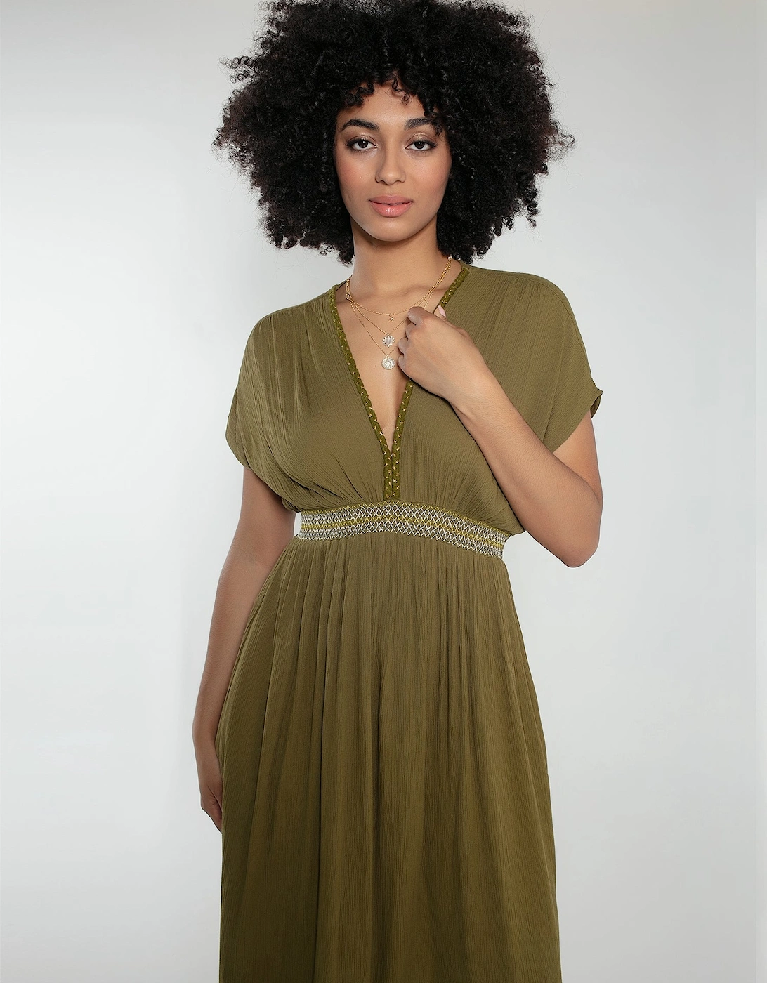 Jojo Maxi Dress in Olive