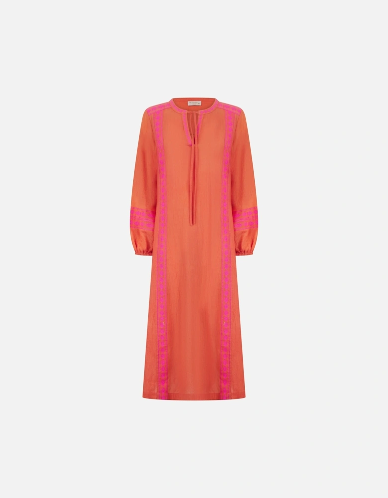 Emilia Maxi Dress Orange Mix