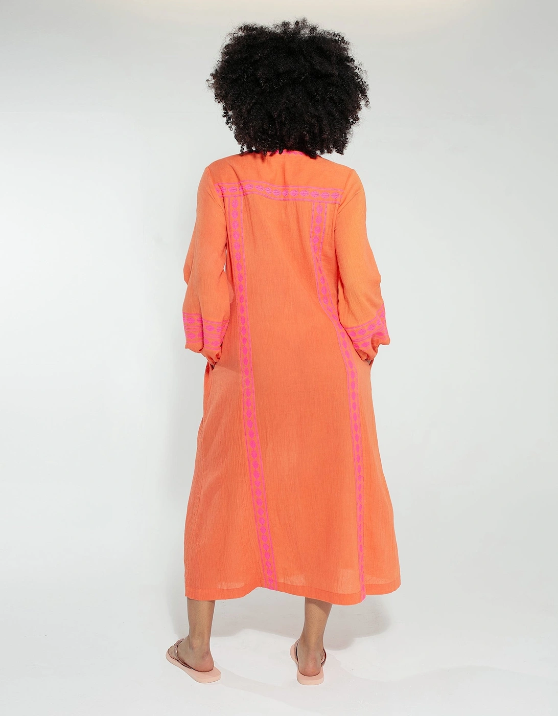 Emilia Maxi Dress Orange Mix