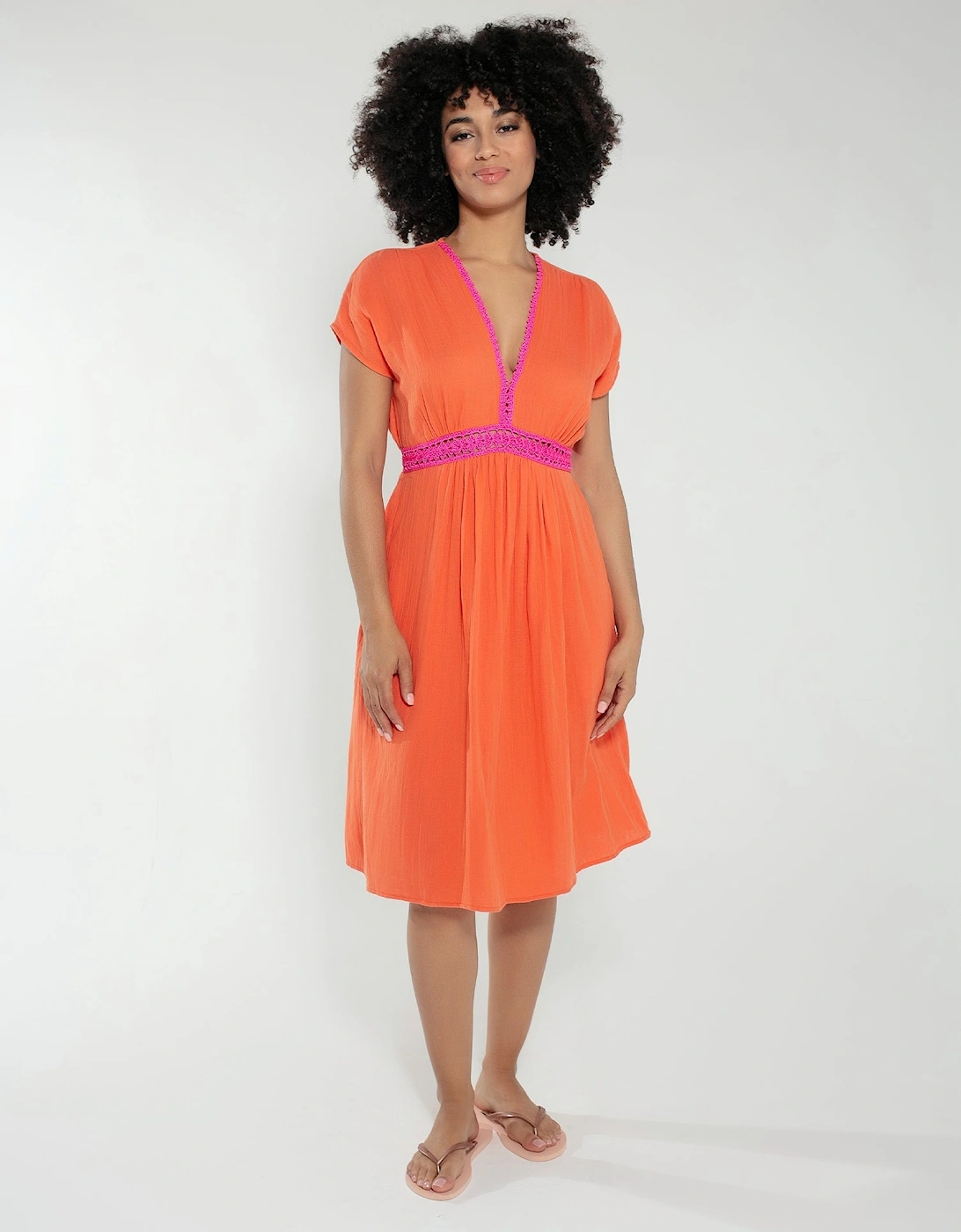 Layla Dress in Orange, 8 of 7