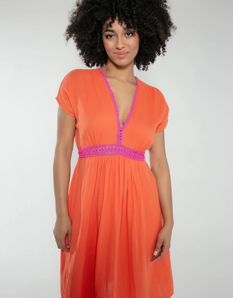 Layla Dress in Orange