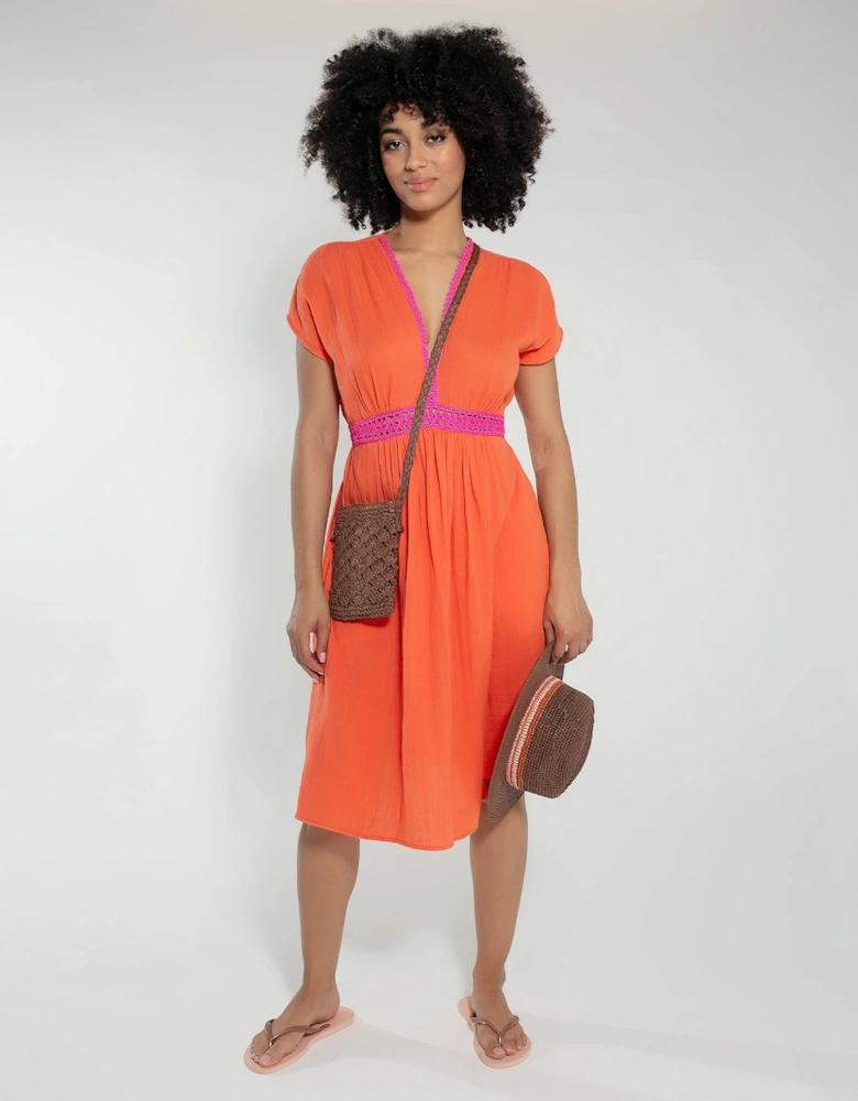 Layla Dress in Orange