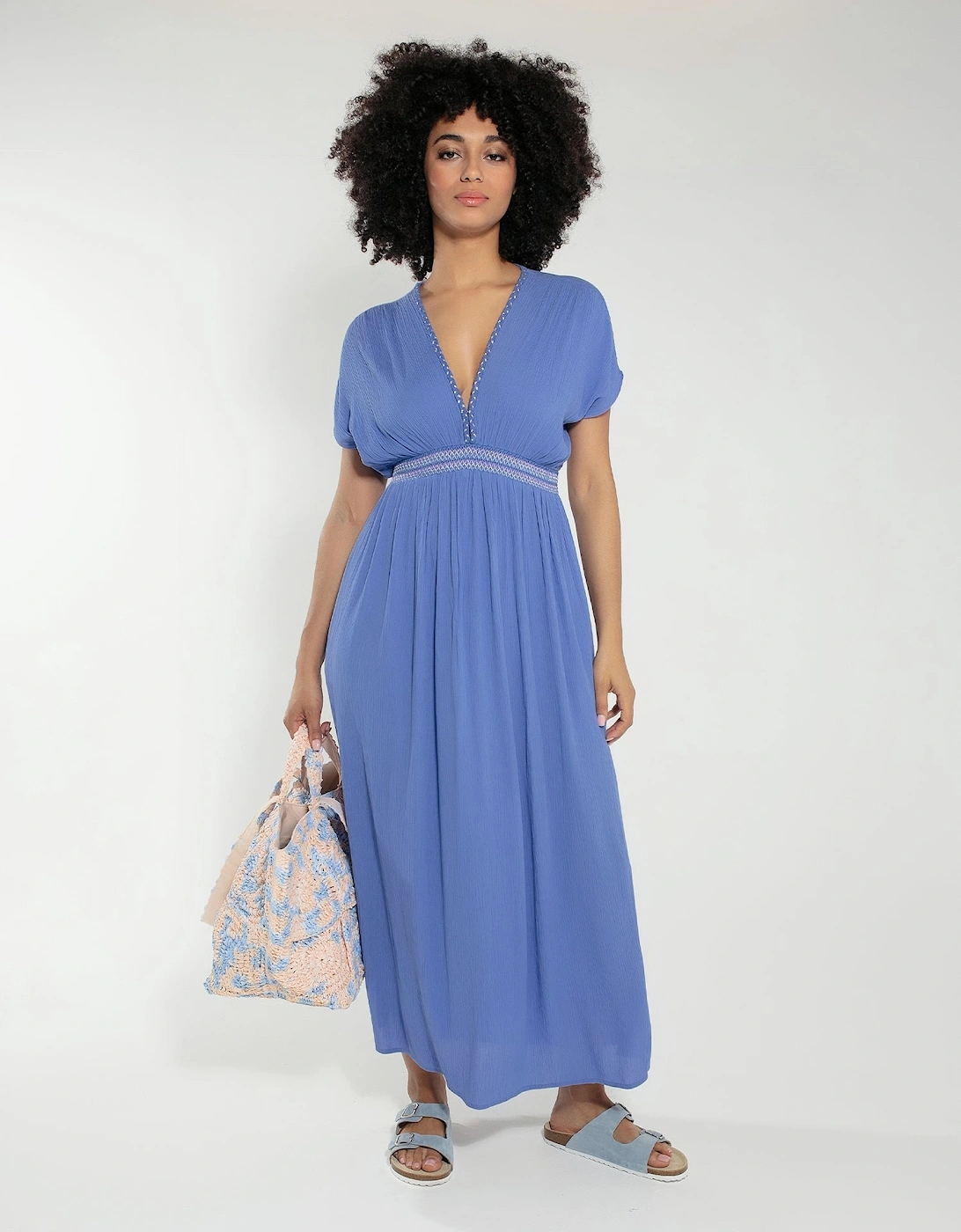 Jojo Maxi Dress in Bluebell