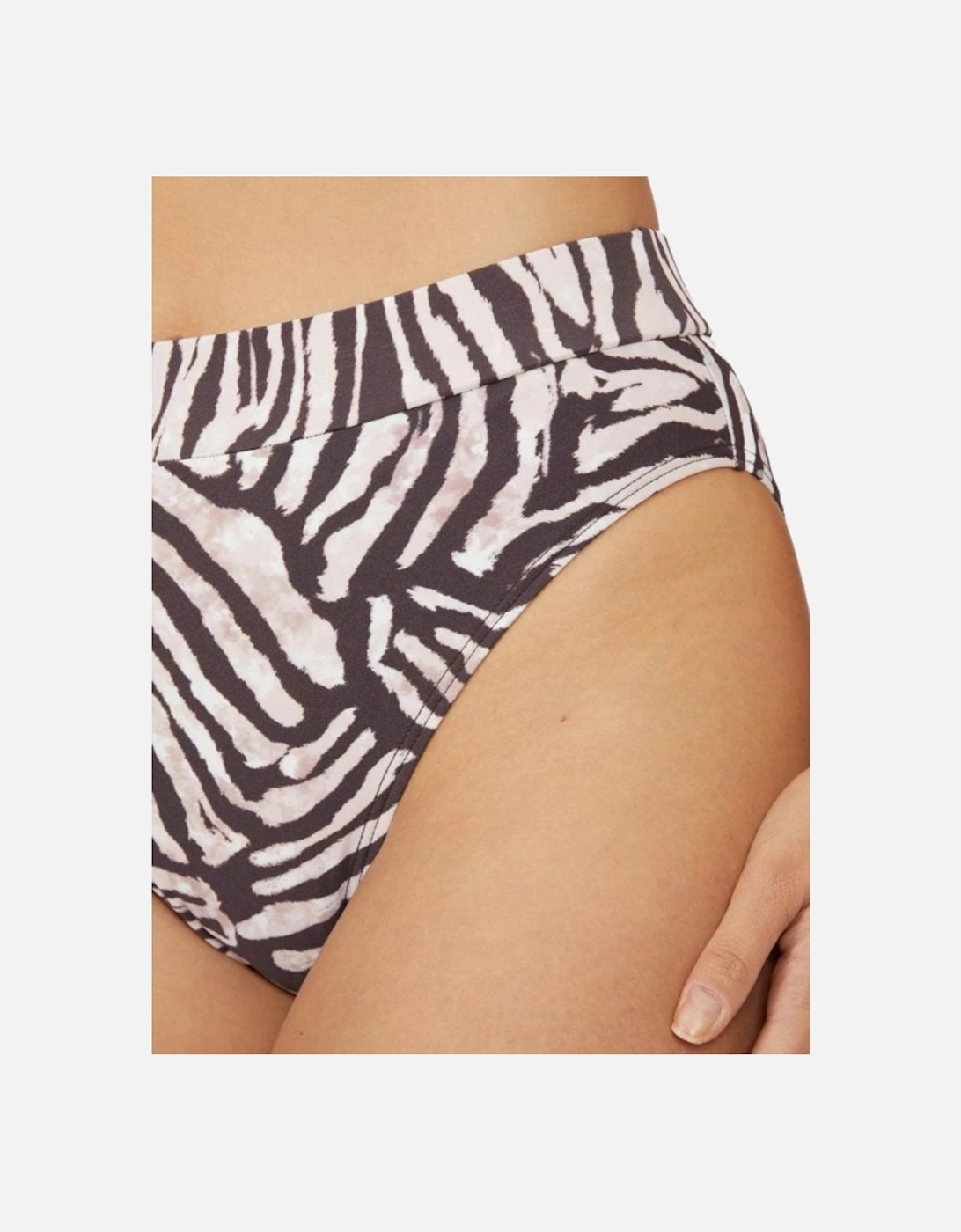 Womens/Ladies Zebra Print Strapless Bikini Top