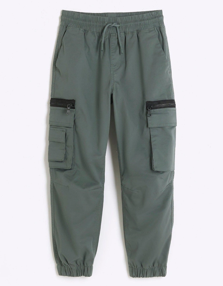 Boys Cargo Trousers - Green