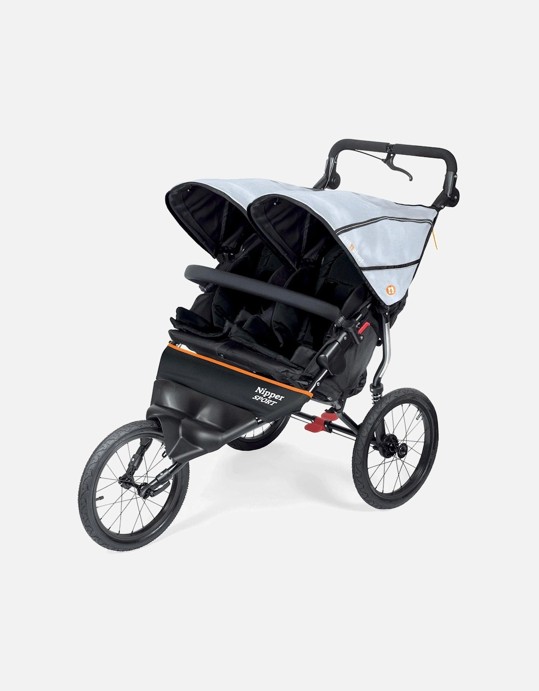 Out n About Nipper Sport Double V5 Pushchair - Rocksalt Grey, 2 of 1
