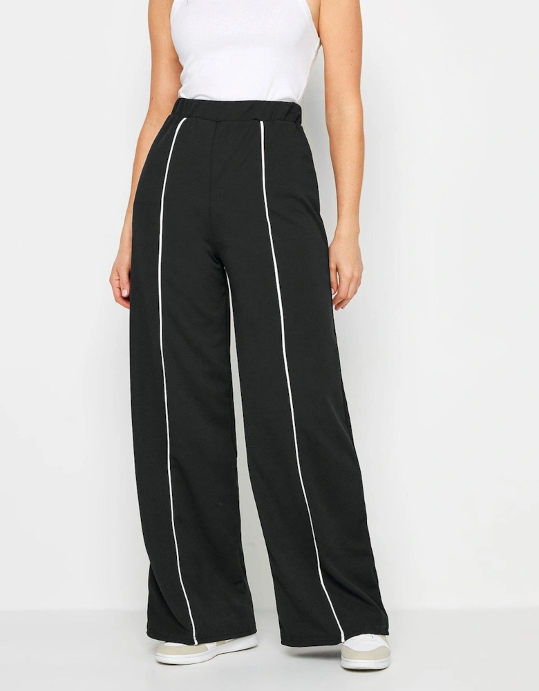 Tall Black/white Pipe Front Trouser 36"