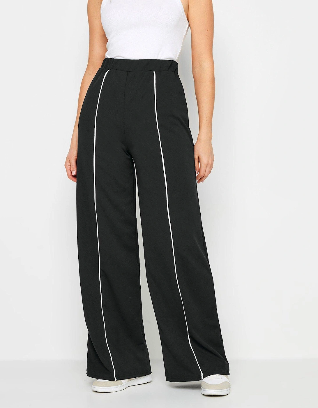 Tall Black/white Pipe Front Trouser 36", 2 of 1