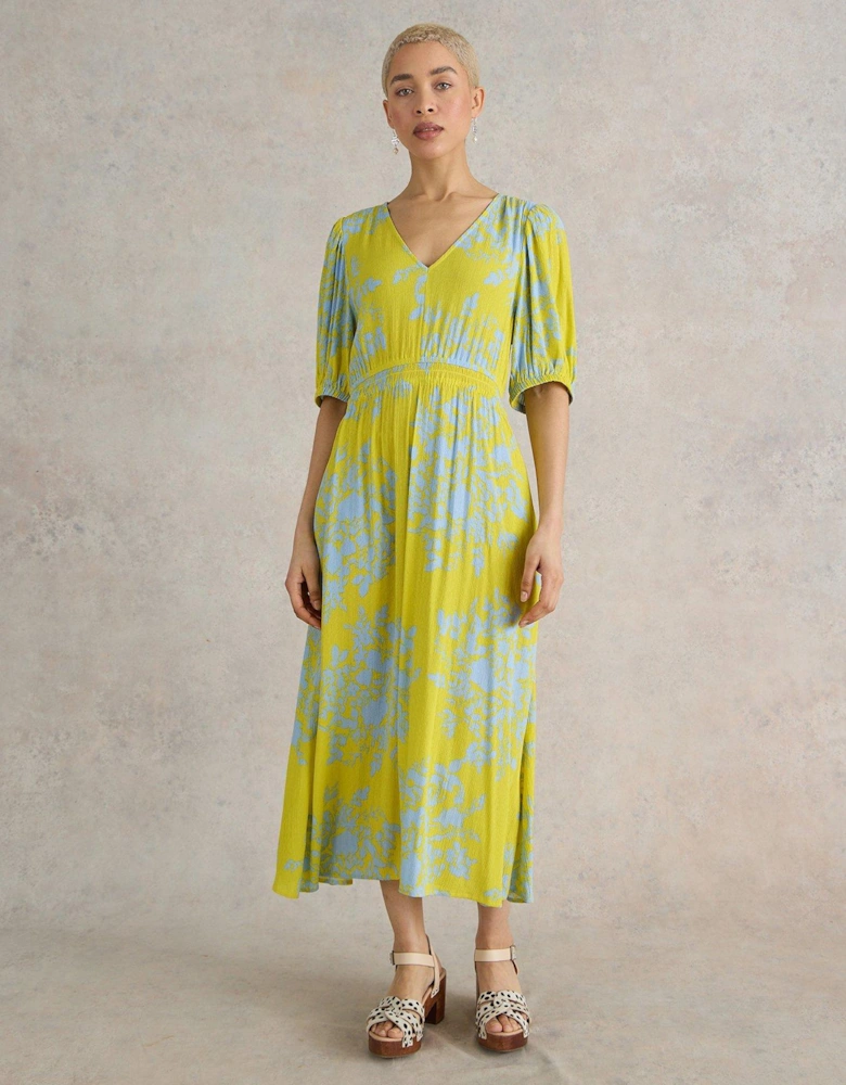 Salma Midi Dress - Yellow
