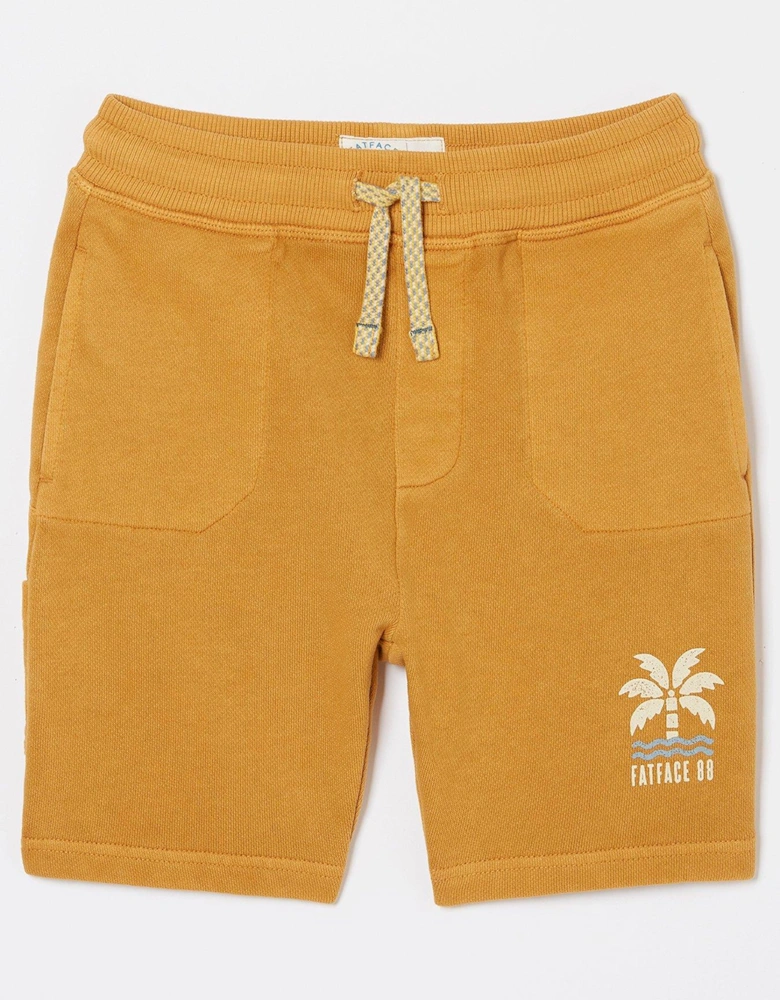 FatFace Boys Eddie Sweat Shorts - Yellow