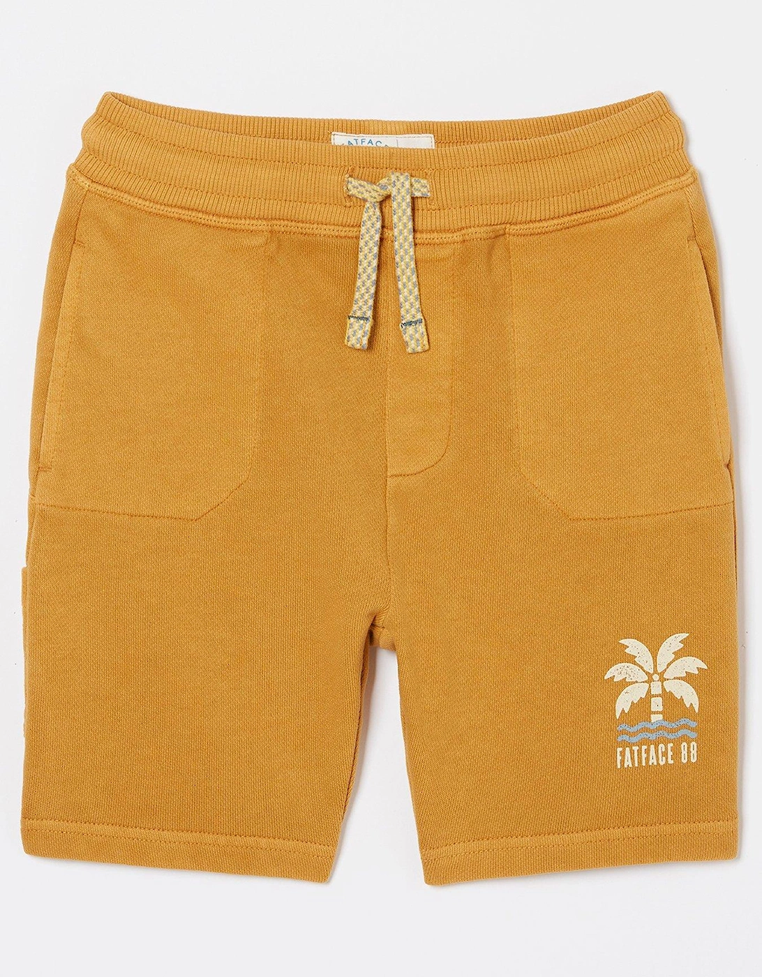 FatFace Boys Eddie Sweat Shorts - Yellow, 2 of 1