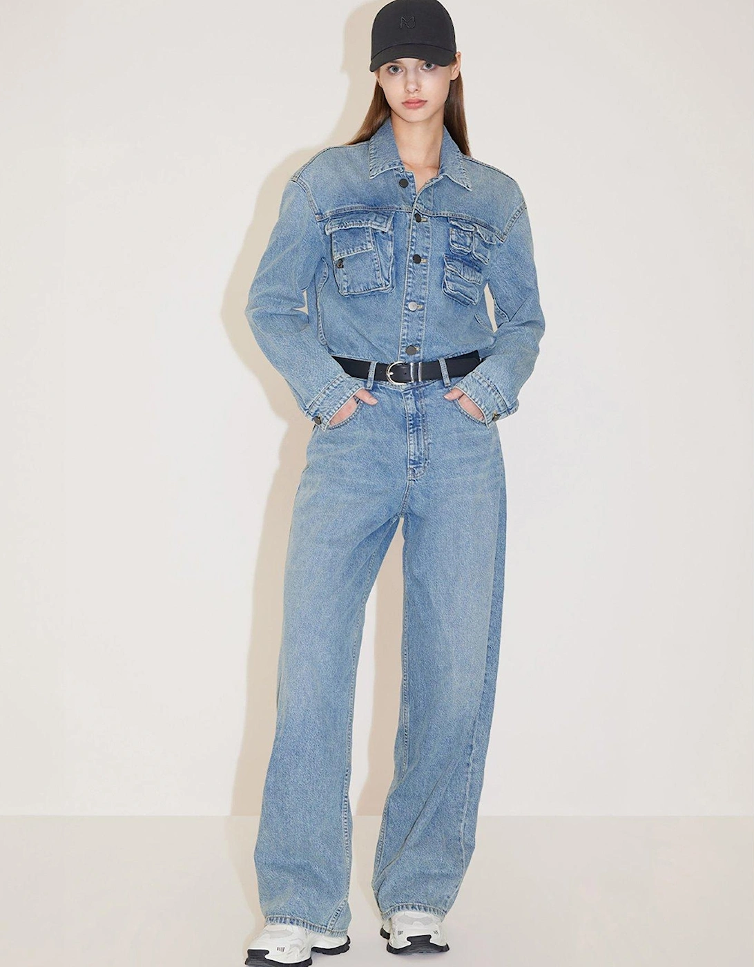 Denim Jumpsuit -middle Blue, 2 of 1