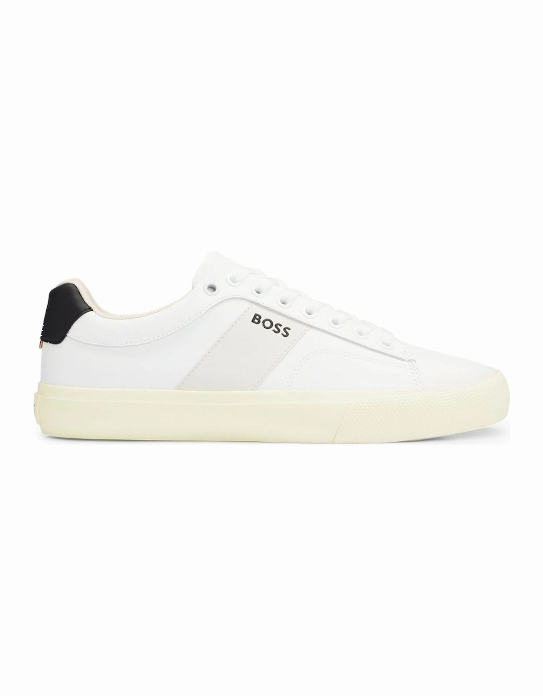 Men's White Aiden Cupsole Trainers, 5 of 4