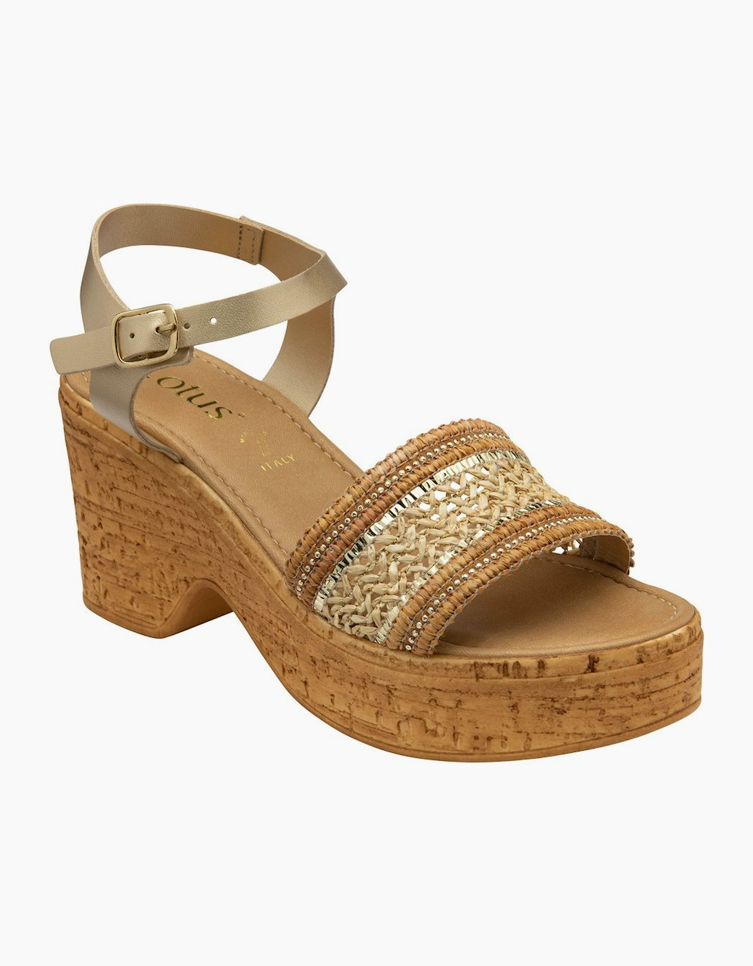 Lotus Women's Chelsia Womens Heeled Sandals - Brown - Size: 7