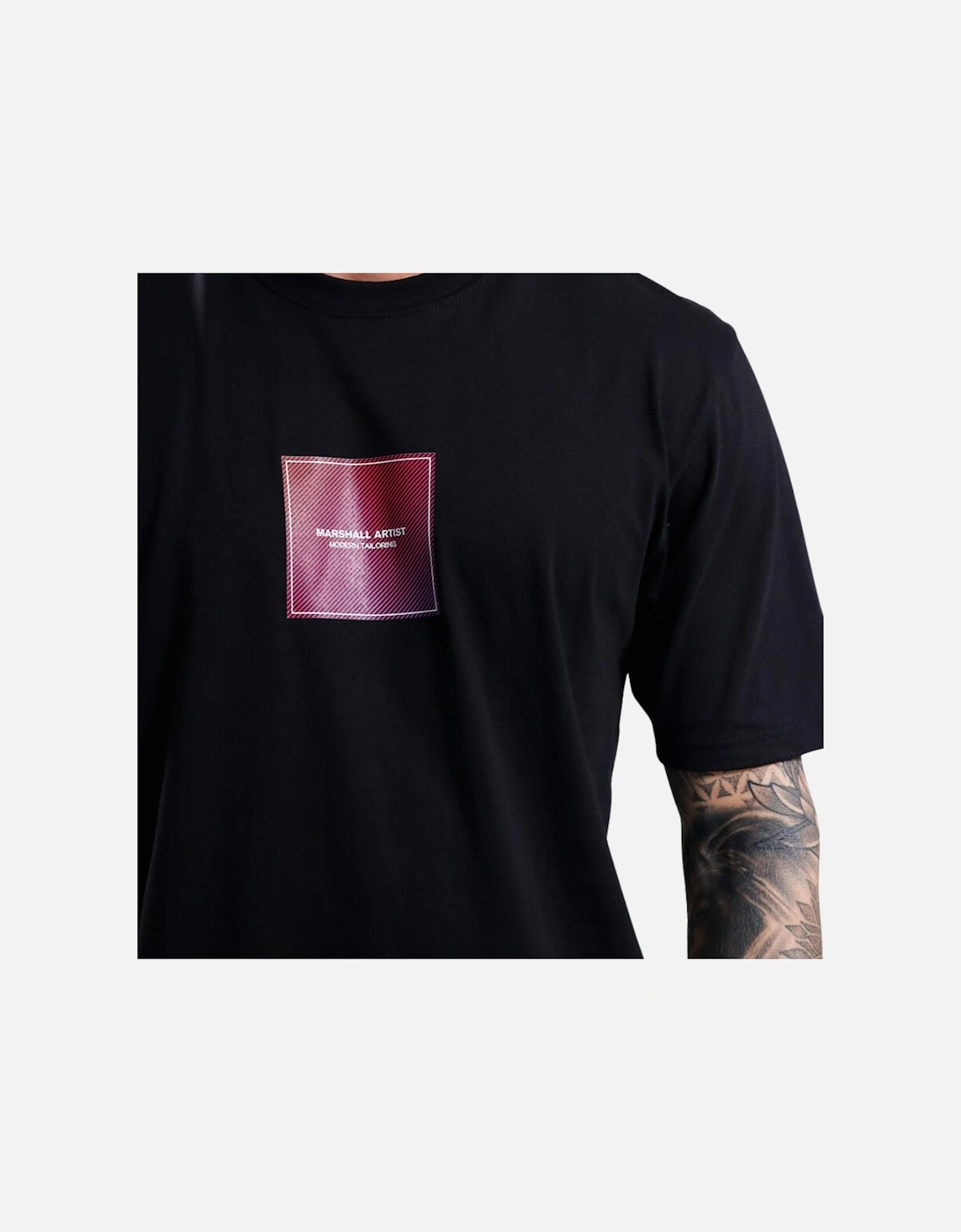 Linear Box T-Shirt - Black