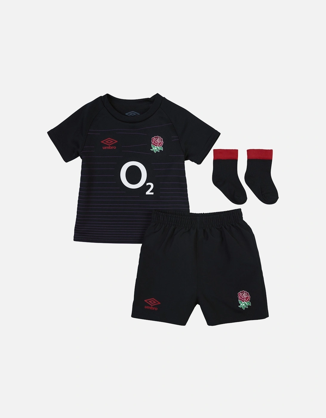 England Rugby Childrens/Kids 22/23 Alternate Football Kit, 3 of 2