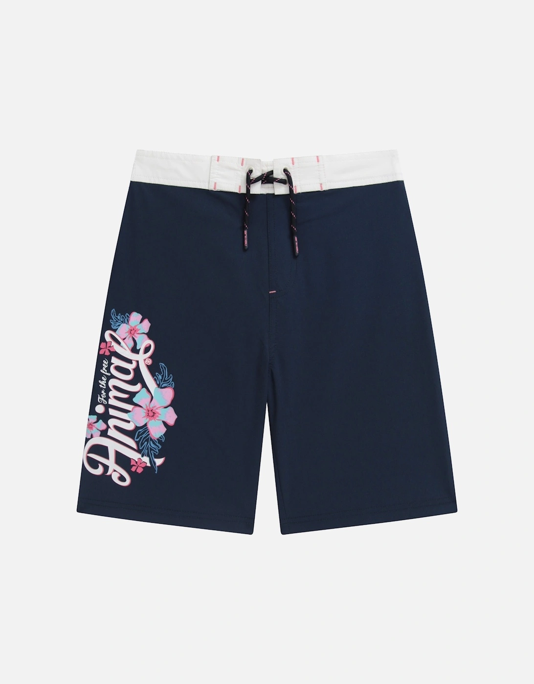 Girls Nora Classic Floral Swim Shorts, 3 of 2