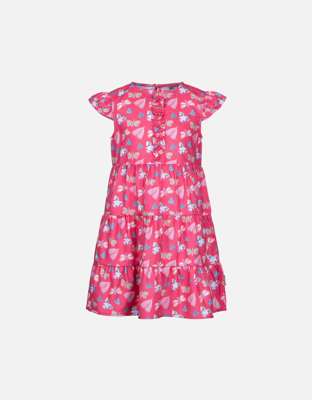 Girls Subtle Butterflies Casual Dress, 4 of 3