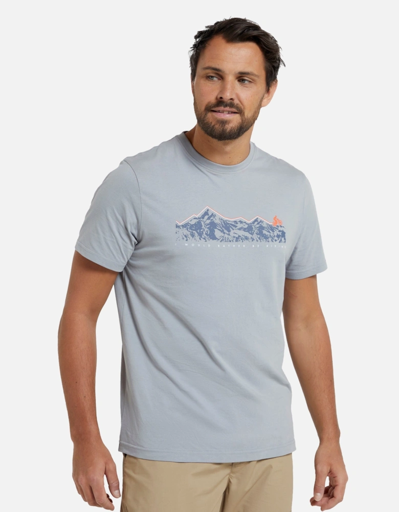 Mens Bike Organic Cotton T-Shirt