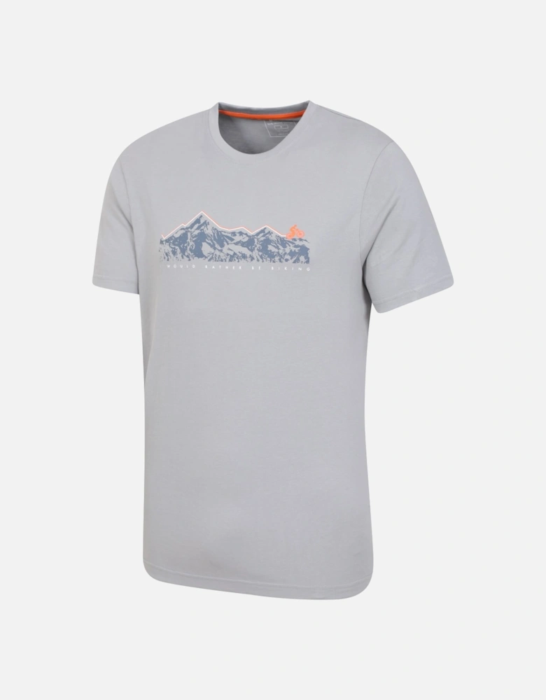 Mens Mountain Bike Organic Cotton T-Shirt