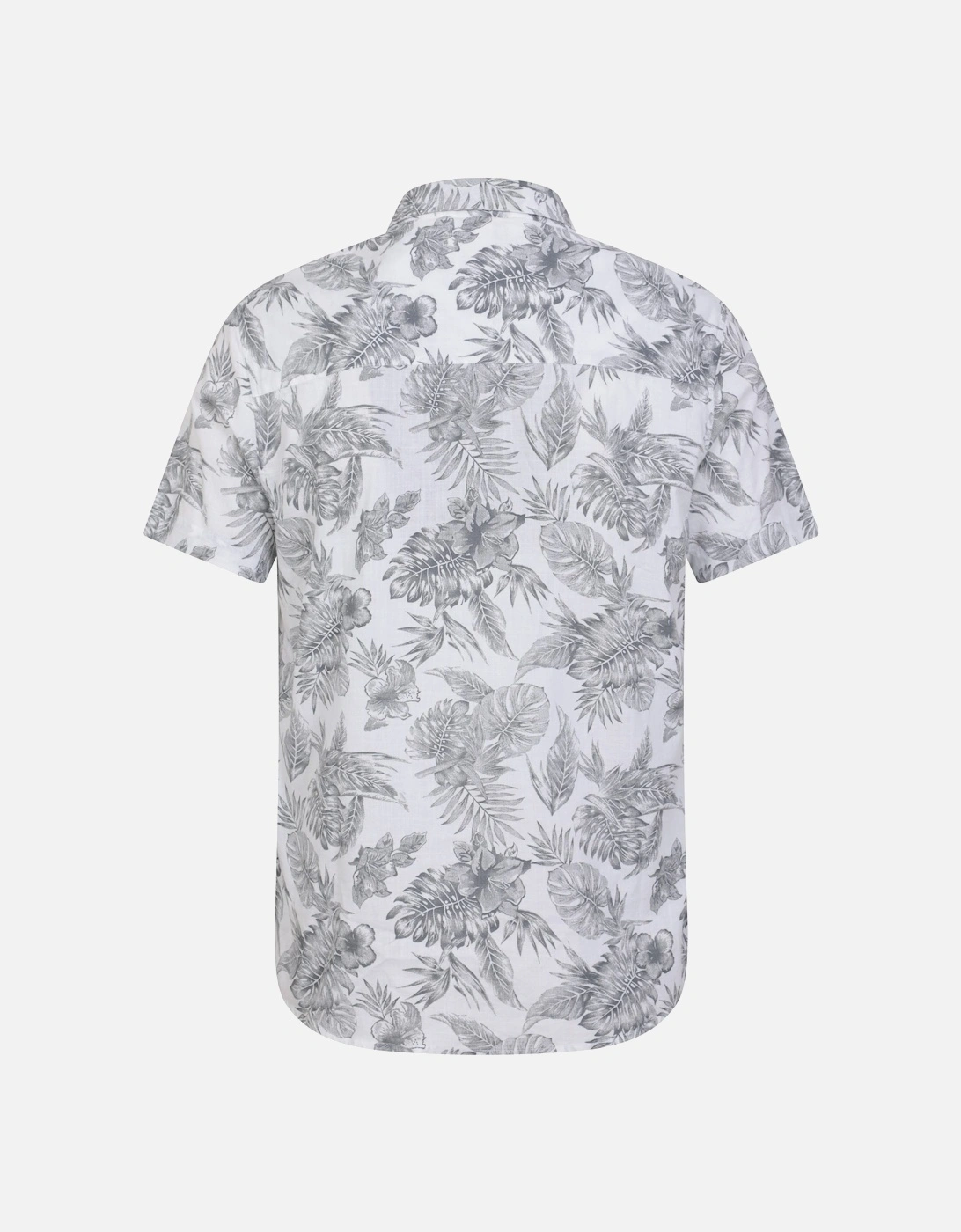 Mens Tropical Monstera Leaf Shirt