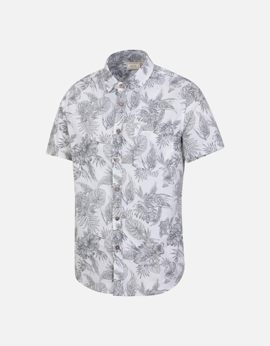 Mens Tropical Monstera Leaf Shirt