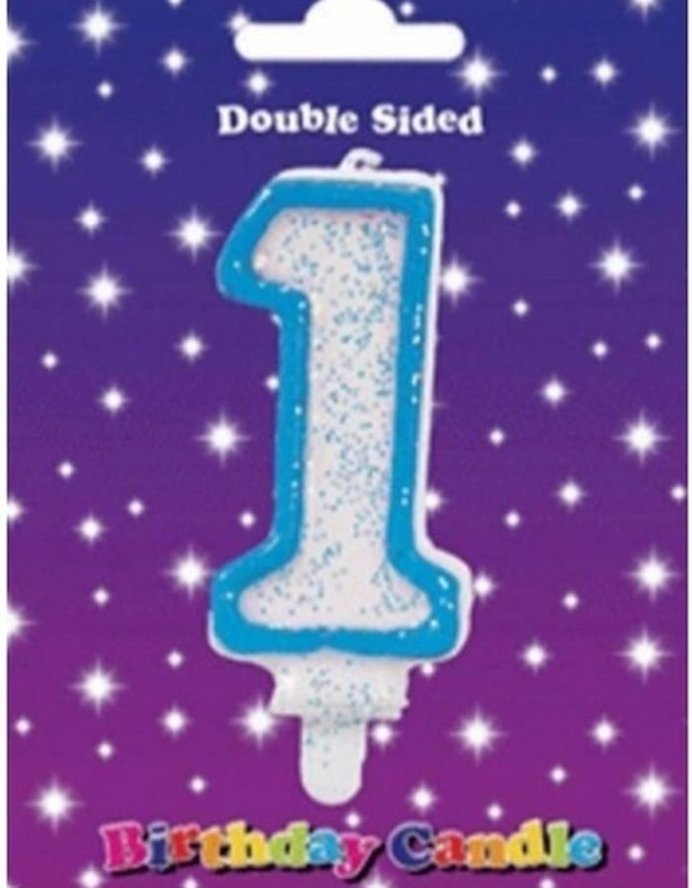 Double Sided 1st Birthday Candle
