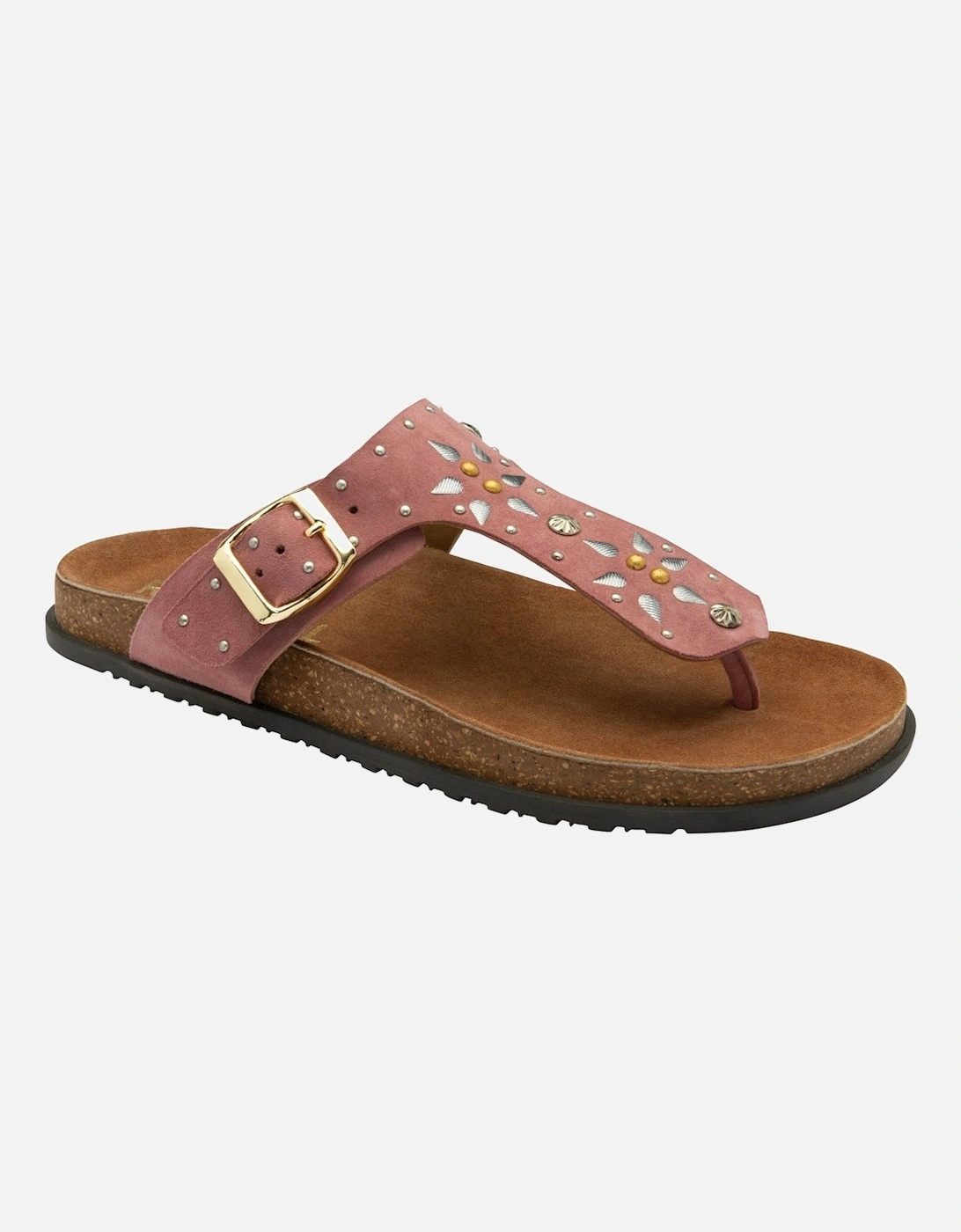 Denby Womens Toe Post Sandals, 5 of 4
