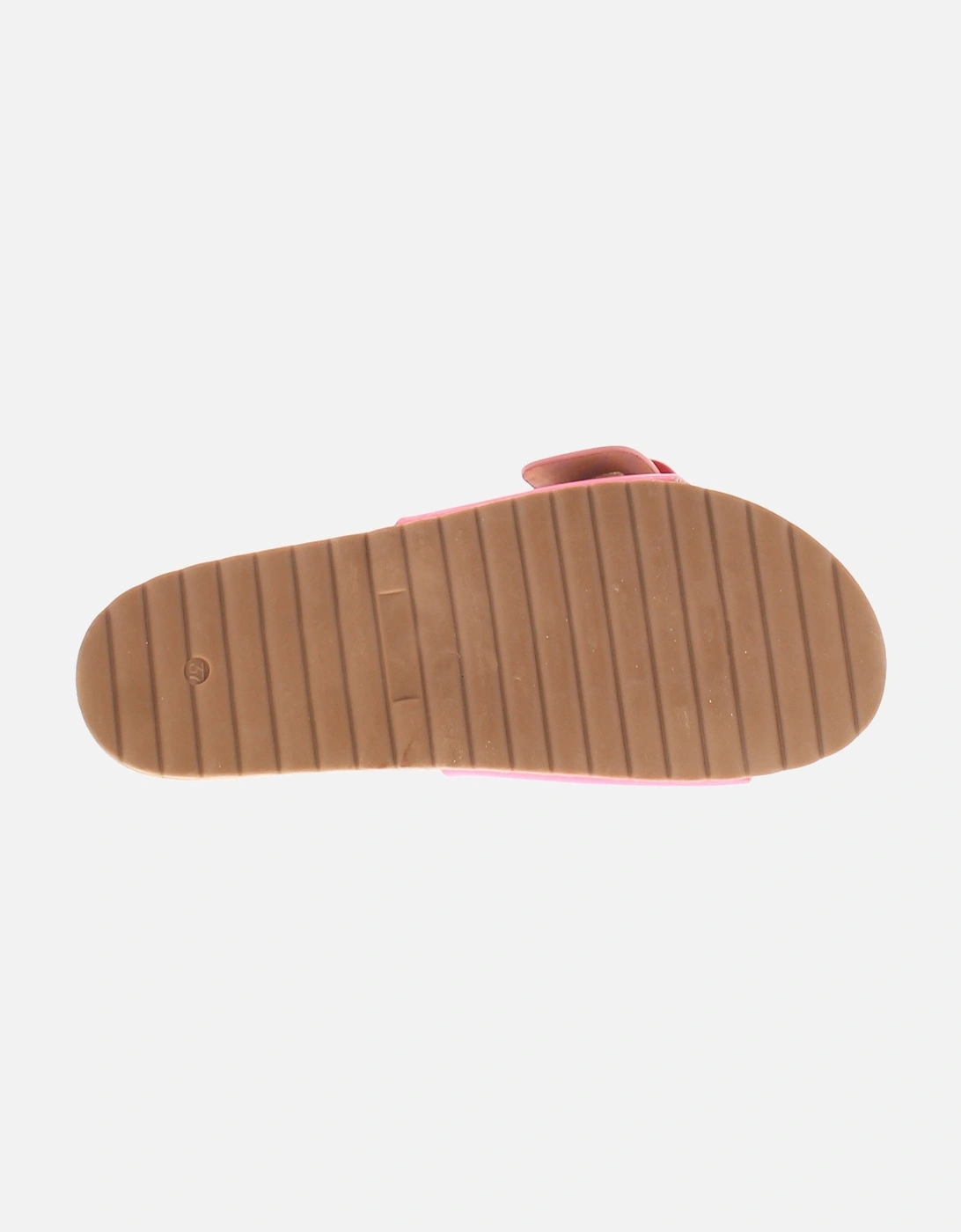 Womens Flat Sandals Mules Bloom Slip On pink UK Size