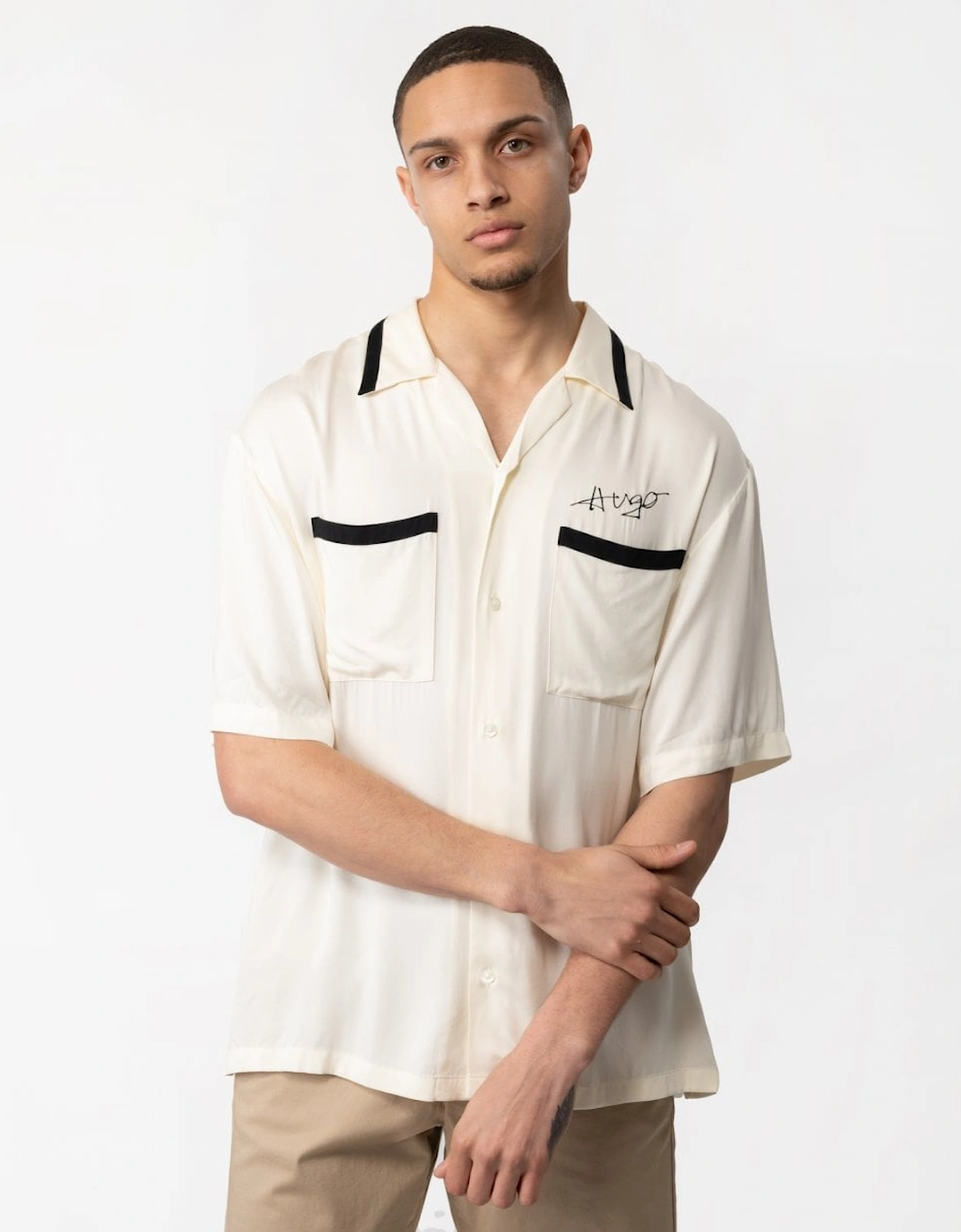 HUGO Efino Mens Short Sleeve Shirt, 5 of 4