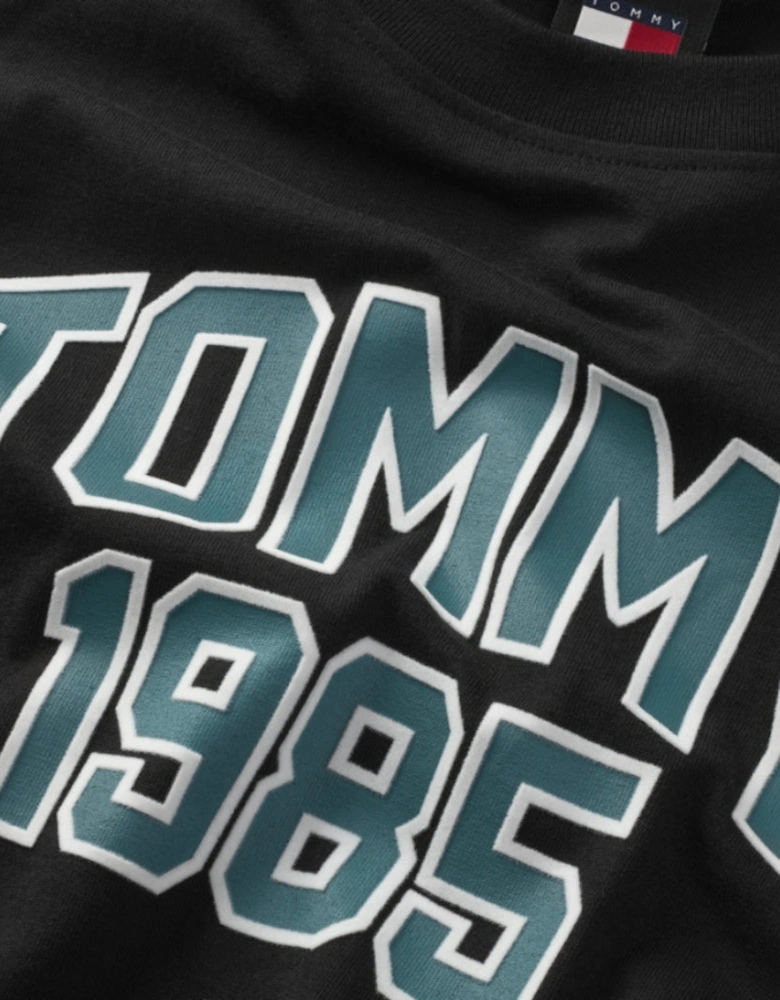 TJM Reg Tommy Varsity Sport Tee - Black
