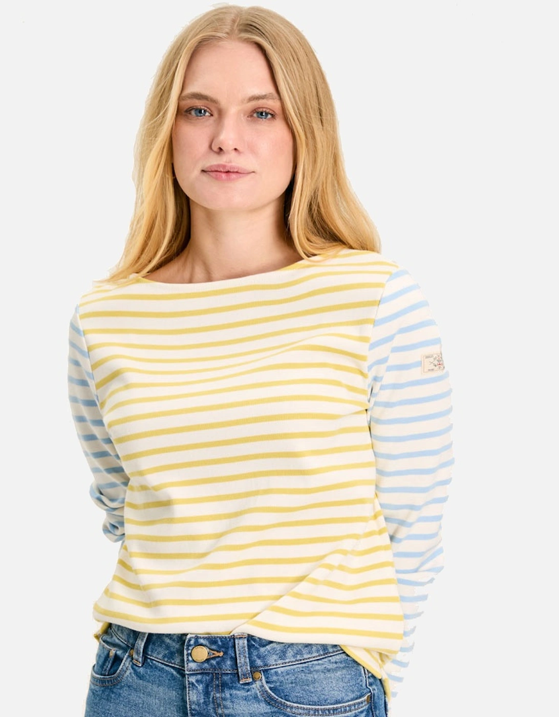 Womens Harbour Cotton Long Sleeved Top, 4 of 3