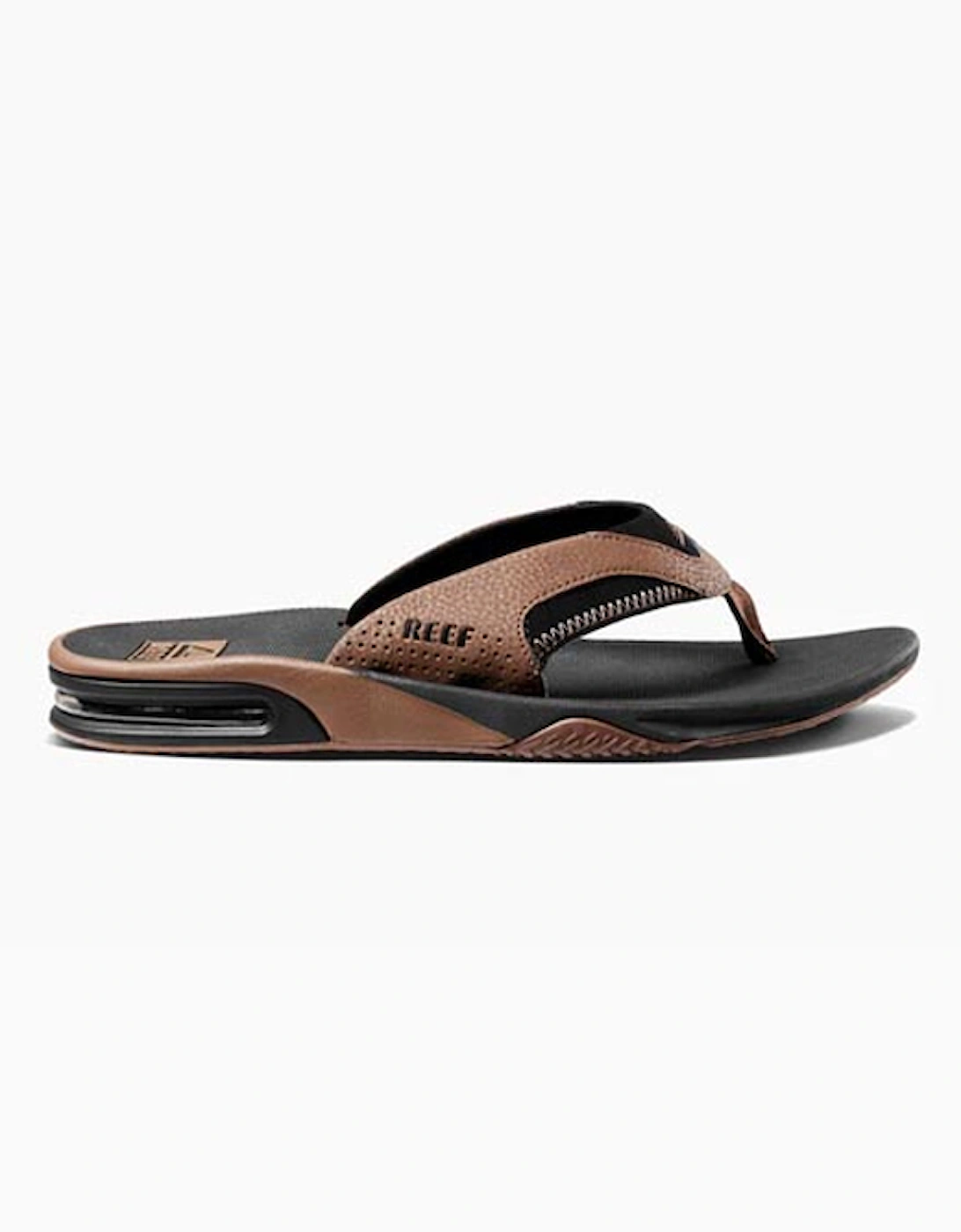 Men's Fanning Flip Flop Black & Tan