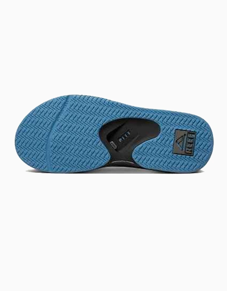 Mens Fanning Flip Flop Grey/Light Blue