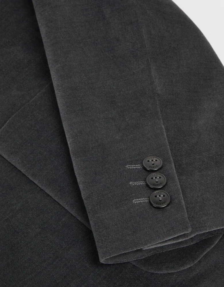 Mens Smoke Casual Velvet Blazer