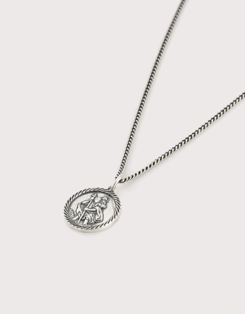 Silver St Christopher Necklace