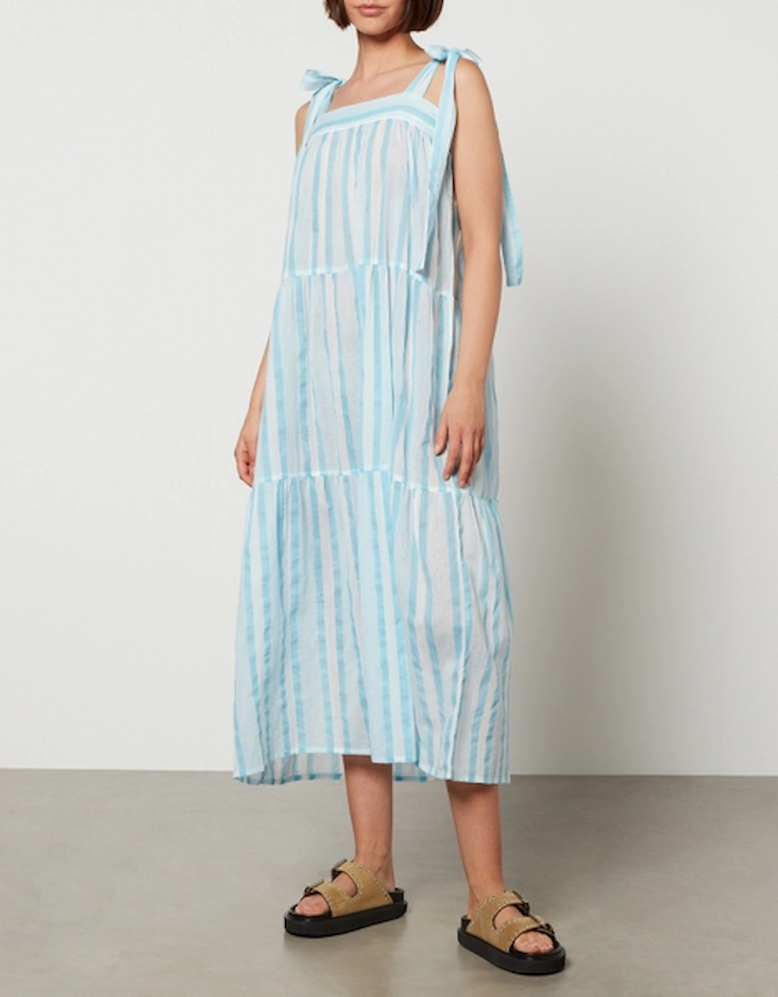 Winslow Striped Cotton-Gauze Midi Dress, 2 of 1