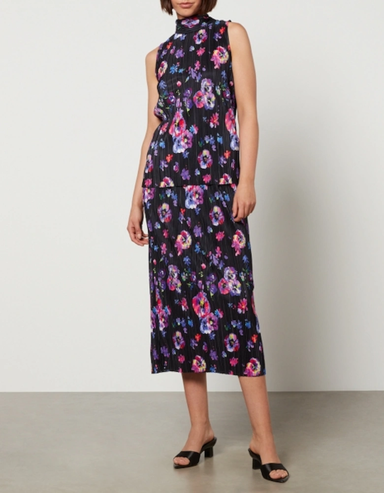 MAX&Co. Marocco Plissé-Jersey Top and Skirt Set