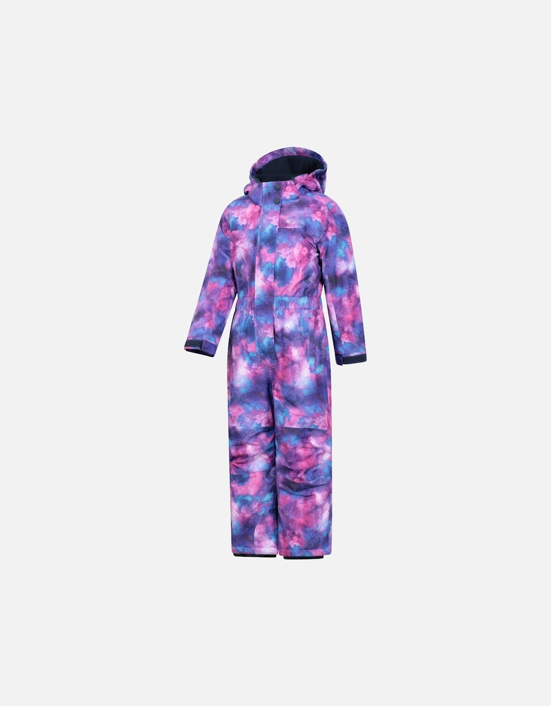 Childrens/Kids Cloud Print Waterproof All In One Snowsuit