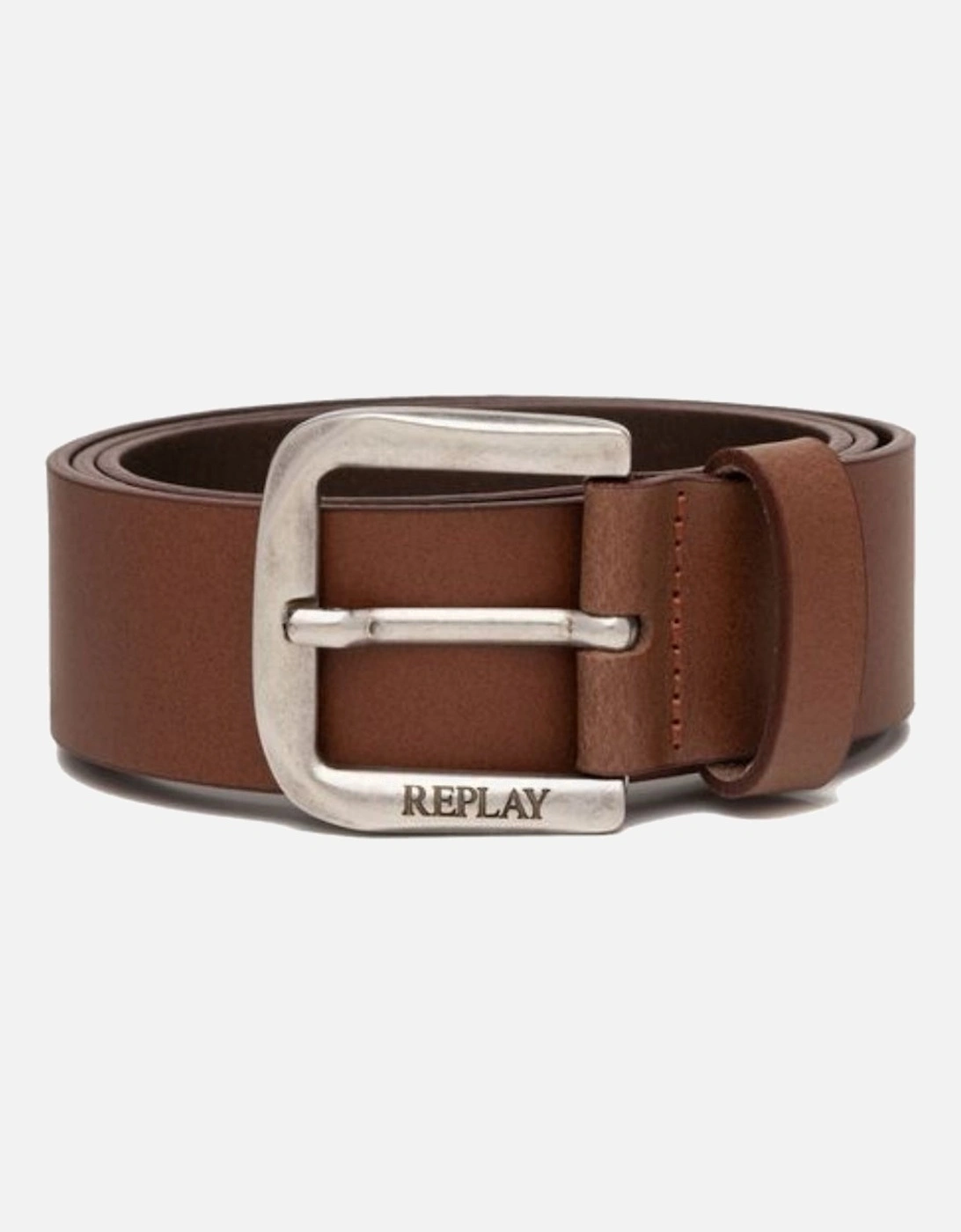 Buffalo Leather Belt - Brown, 2 of 1