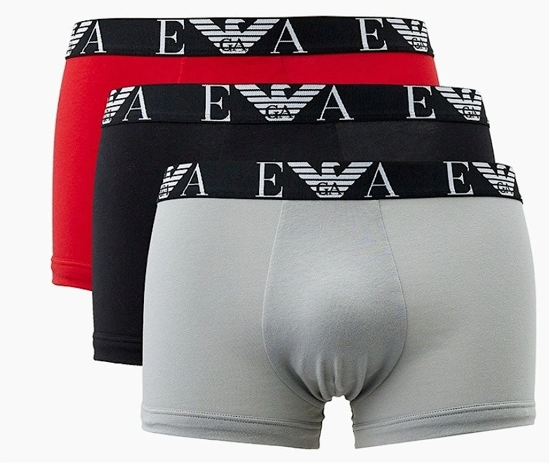 3 Pack Boxer Red/Grey/Black, 2 of 1